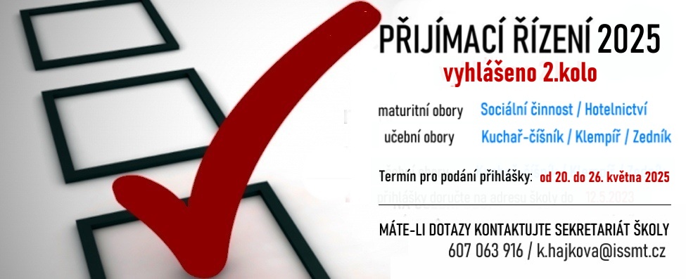 PŘIJÍMACÍ ŘÍZENÍ 2025 / 2.kolo